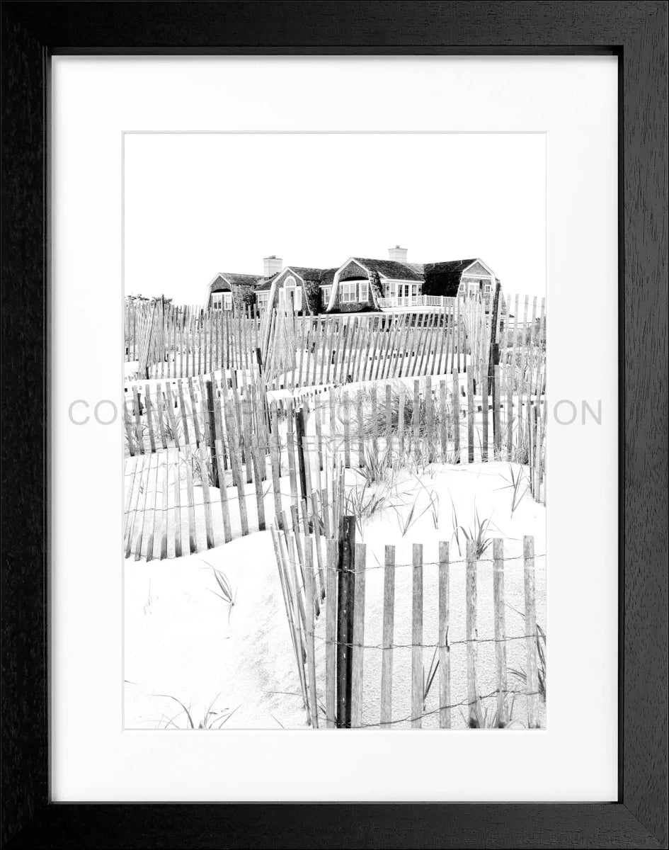Poster mit Rahmen Hamptons Long Island ’Beach House’ HM15