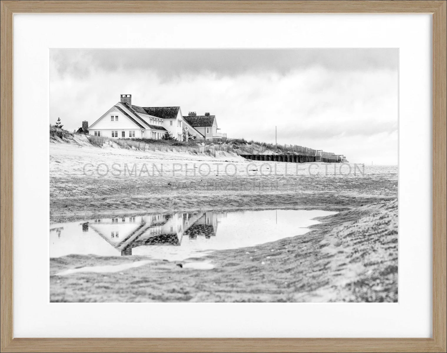 Poster mit Rahmen Hamptons Long Island ’Beach House’ HM19B