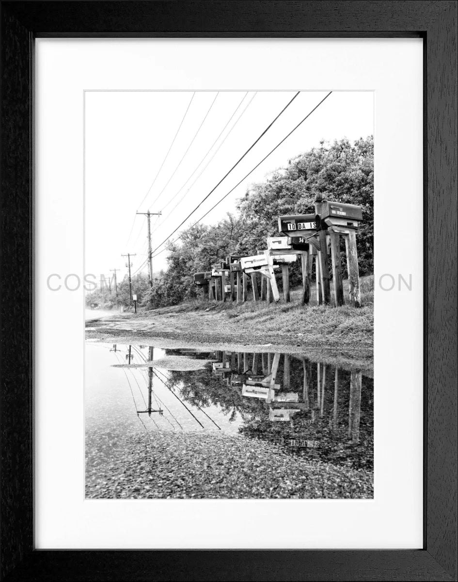 Poster mit Rahmen Hamptons Long Island ’Mailbox’ HM25