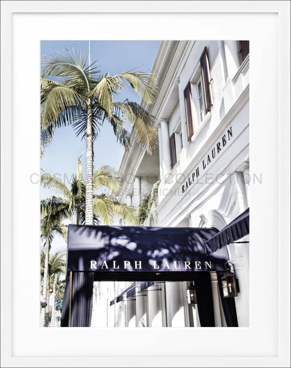 Poster mit Rahmen Kalifornien Beverly Hills ’Ralph Lauren’