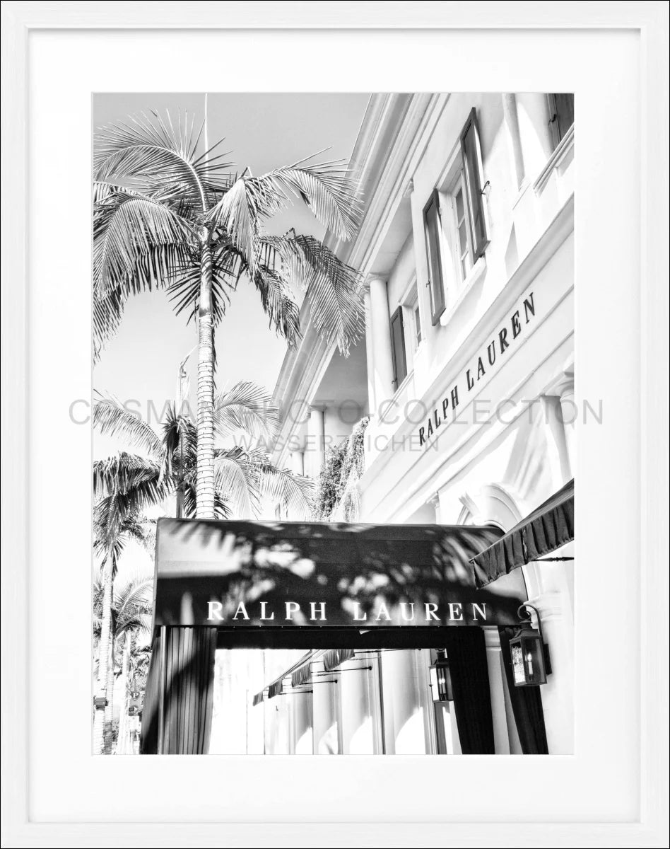 Poster mit Rahmen Kalifornien Beverly Hills ’Ralph Lauren’