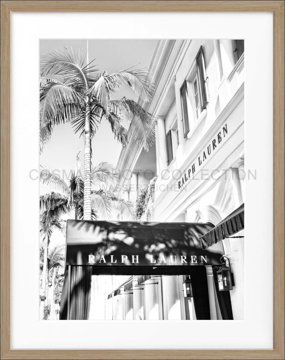 Poster mit Rahmen Kalifornien Beverly Hills ’Ralph Lauren’