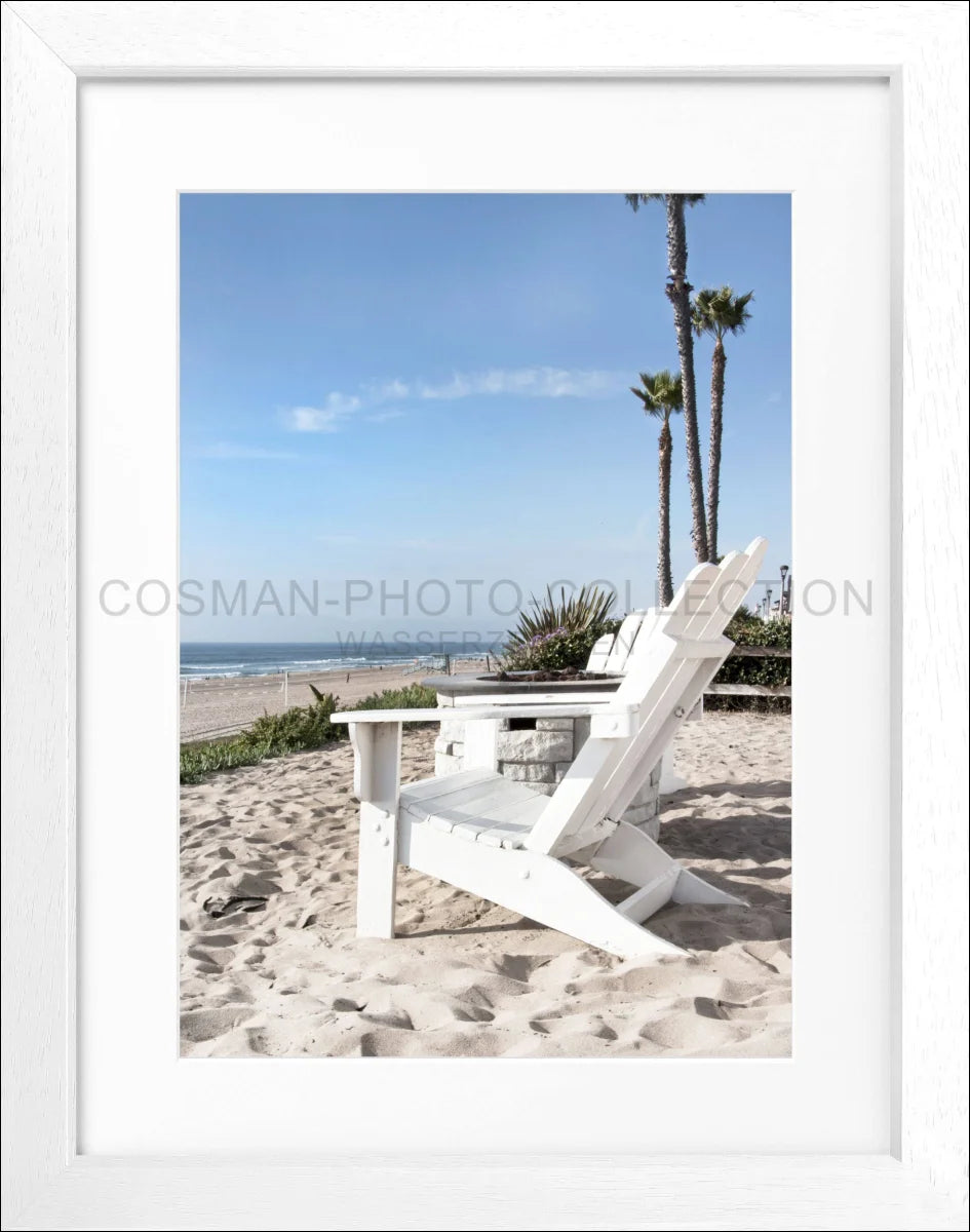 Poster mit Rahmen Kalifornien ’Deckchair’ K179 - Wandbilder