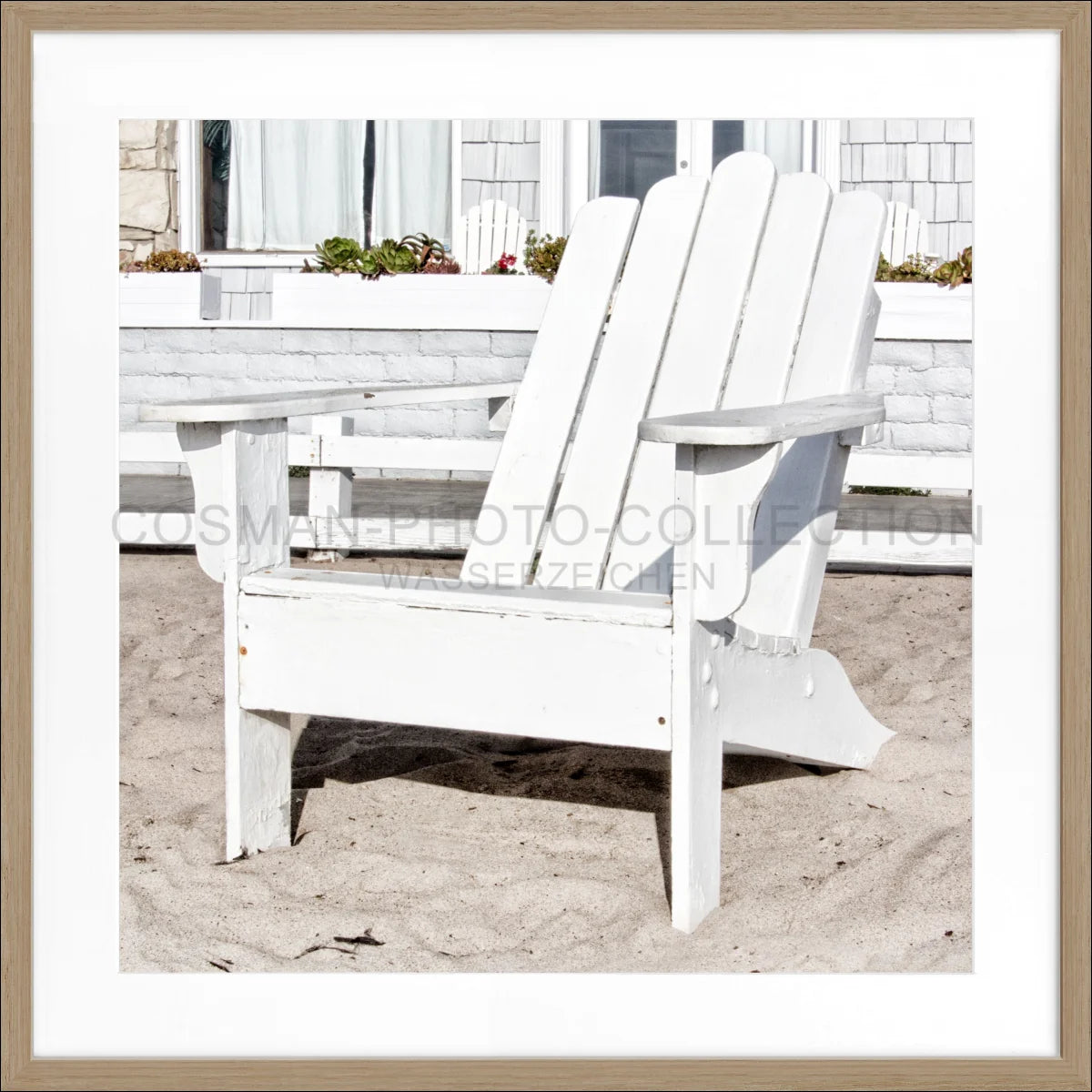 Poster mit Rahmen Kalifornien ’Deckchair’ K182Q - Wandbilder