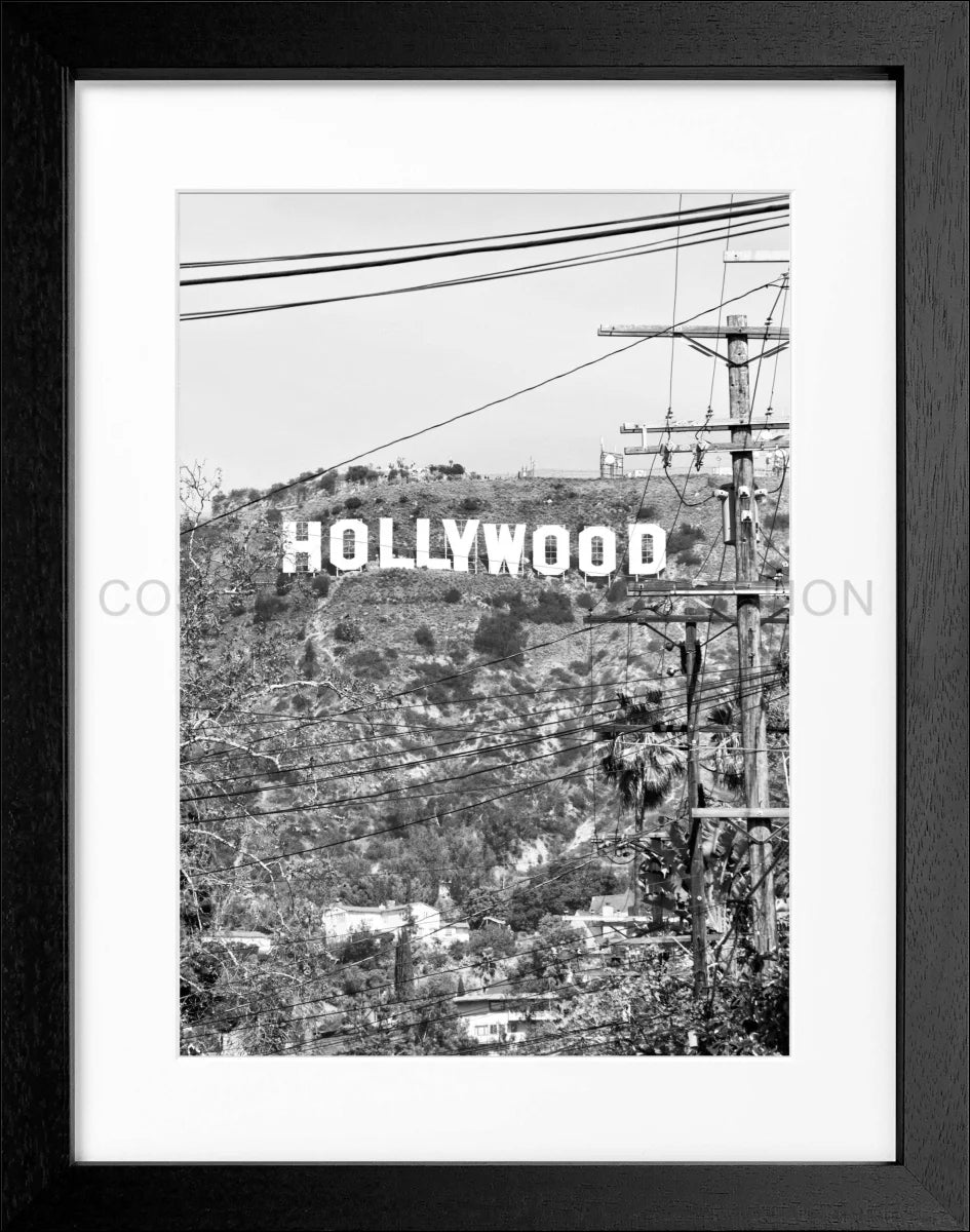 Poster mit Rahmen Kalifornien Hollywood ’Sign’ HW11