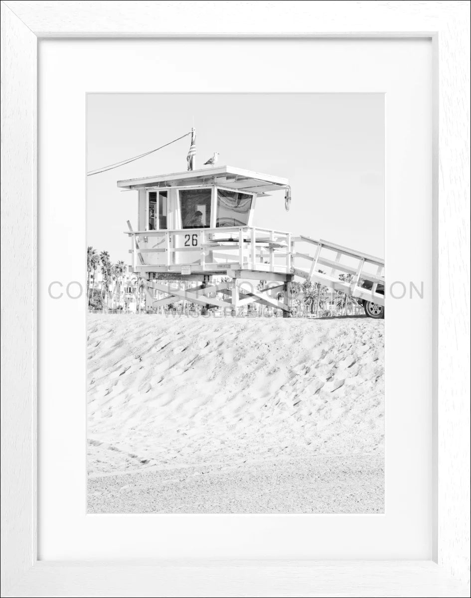 Poster mit Rahmen Kalifornien ’Lifeguard’ K127 - Wandbilder