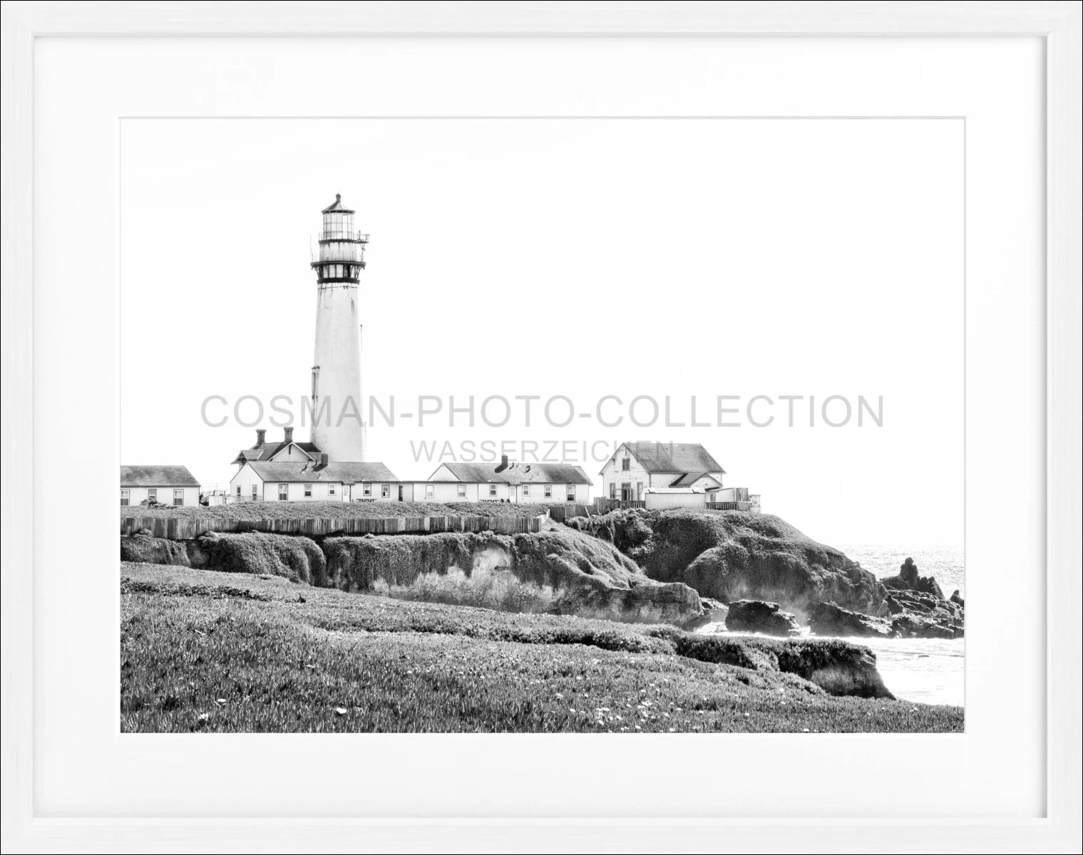 Poster mit Rahmen Kalifornien ’Lighthouse’ L10 - Wandbilder