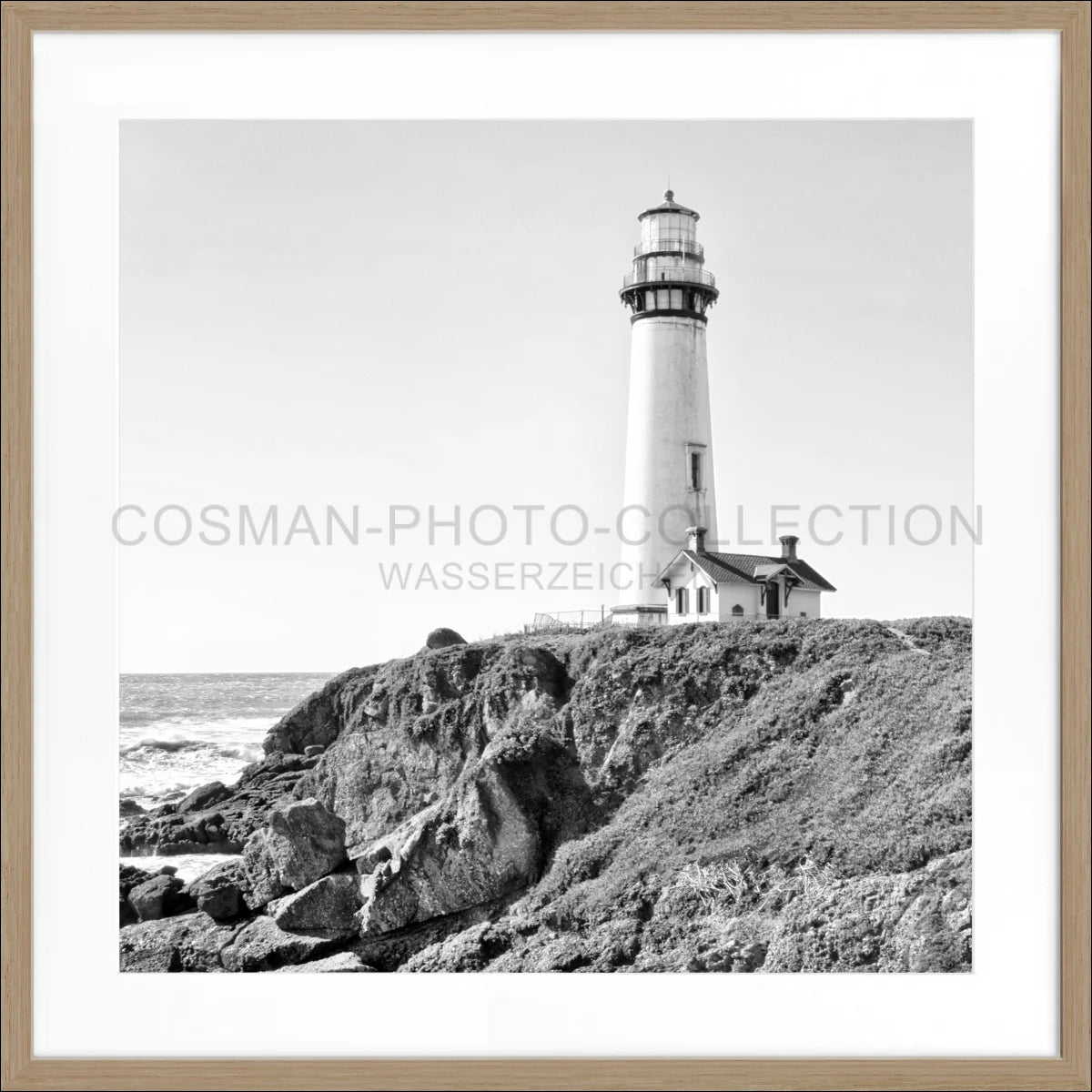 Poster mit Rahmen Kalifornien ’Lighthouse Pigeon Point’
