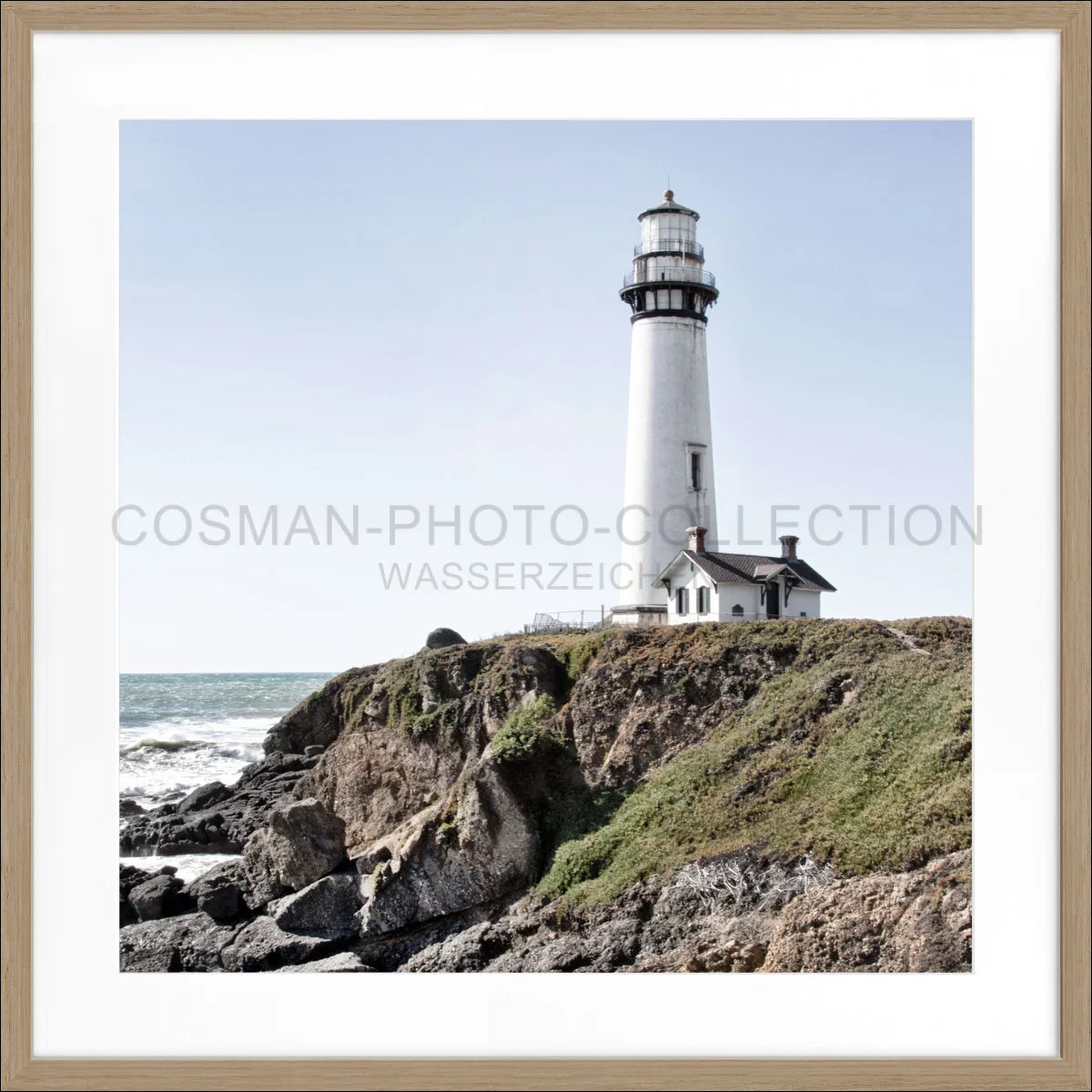 Poster mit Rahmen Kalifornien ’Lighthouse Pigeon Point’