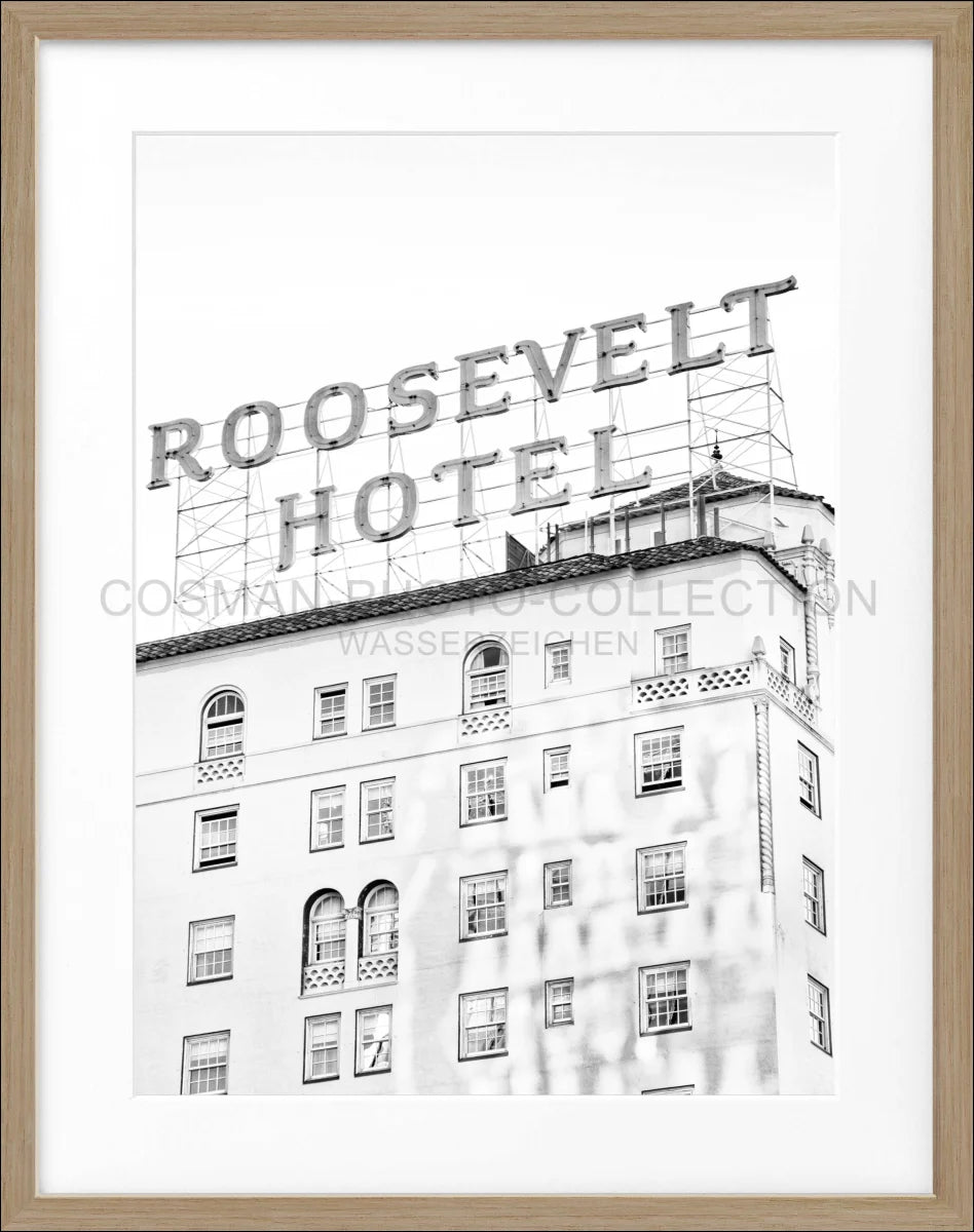 Poster mit Rahmen Kalifornien Los Angeles ’Roosevelt Hotel’