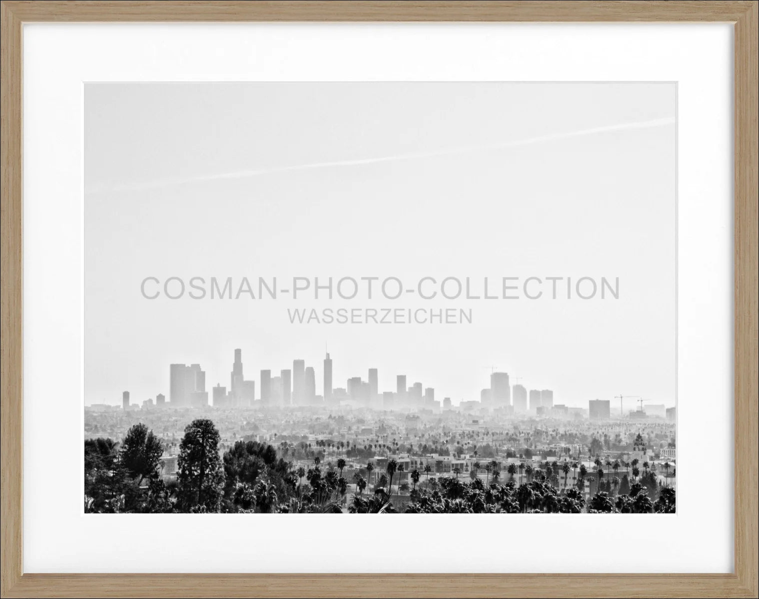 Poster mit Rahmen Kalifornien Los Angeles ’Skyline’ HW10