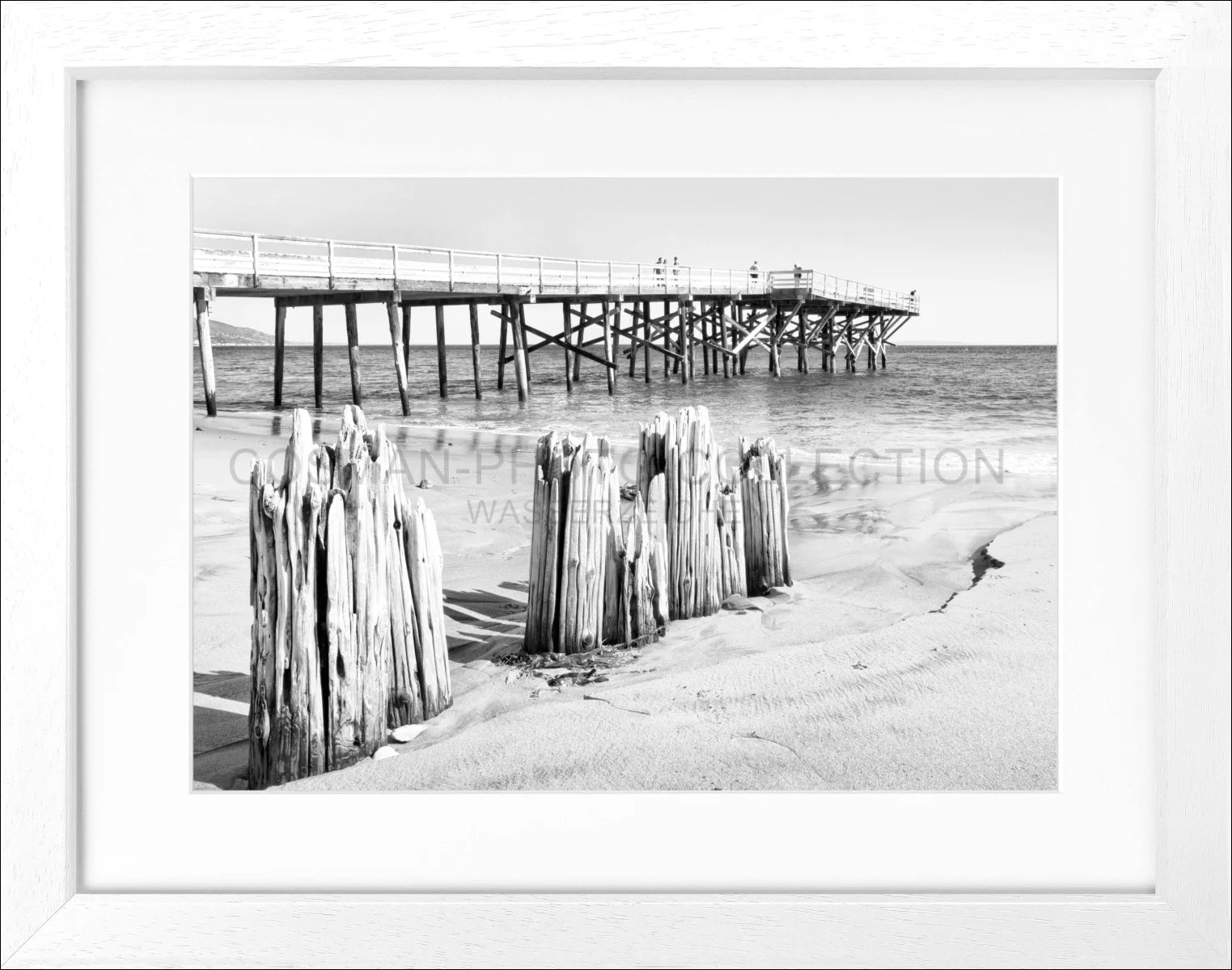 Poster mit Rahmen Kalifornien Malibu Beach K65 - Wandbilder