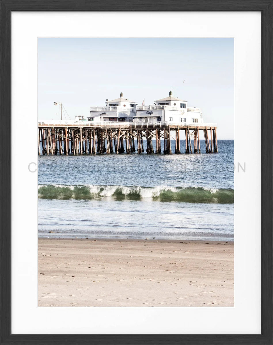 Poster mit Rahmen Kalifornien Malibu Beach ’Pier’ K87