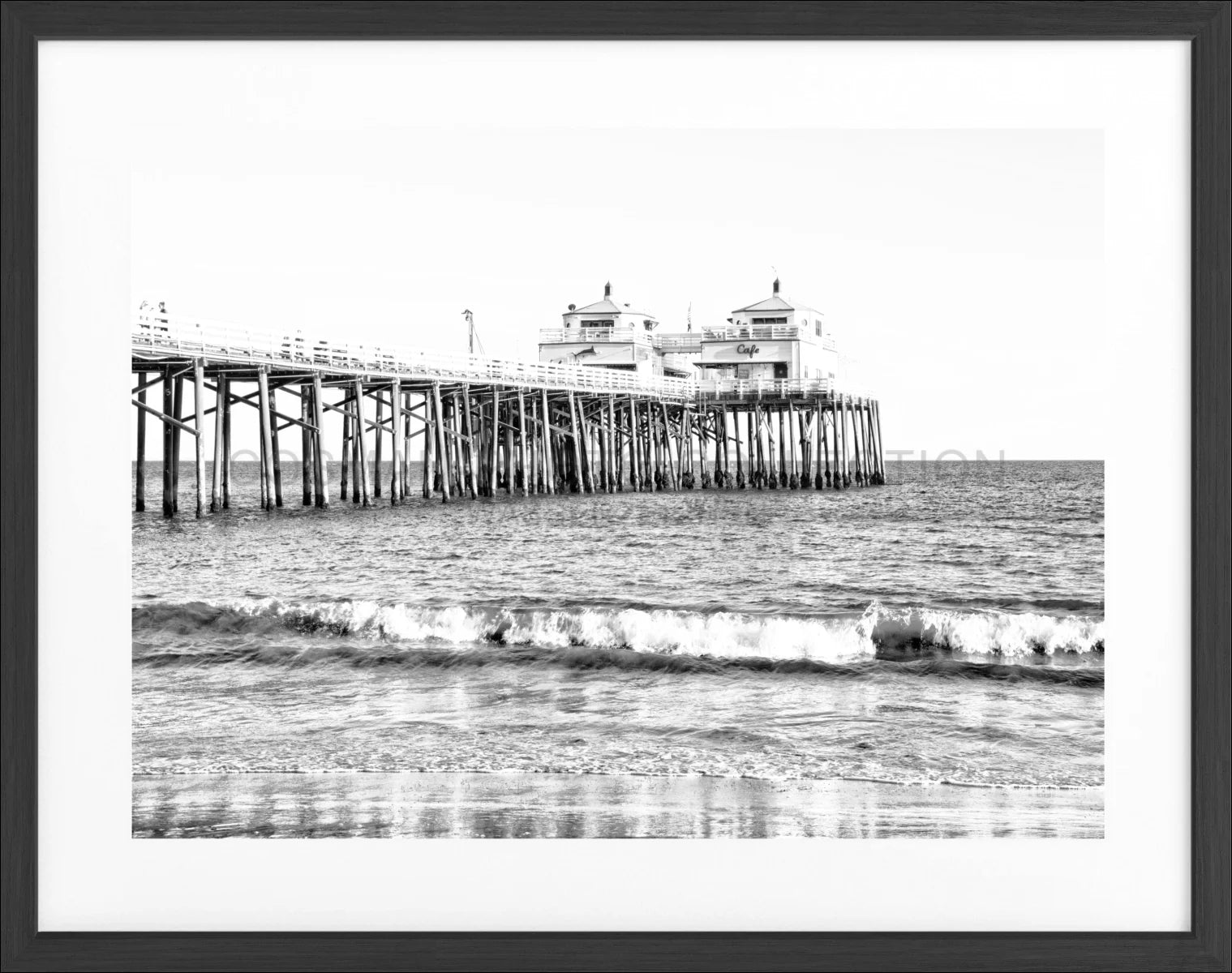 Poster mit Rahmen Kalifornien Malibu Beach ’Pier’ K88