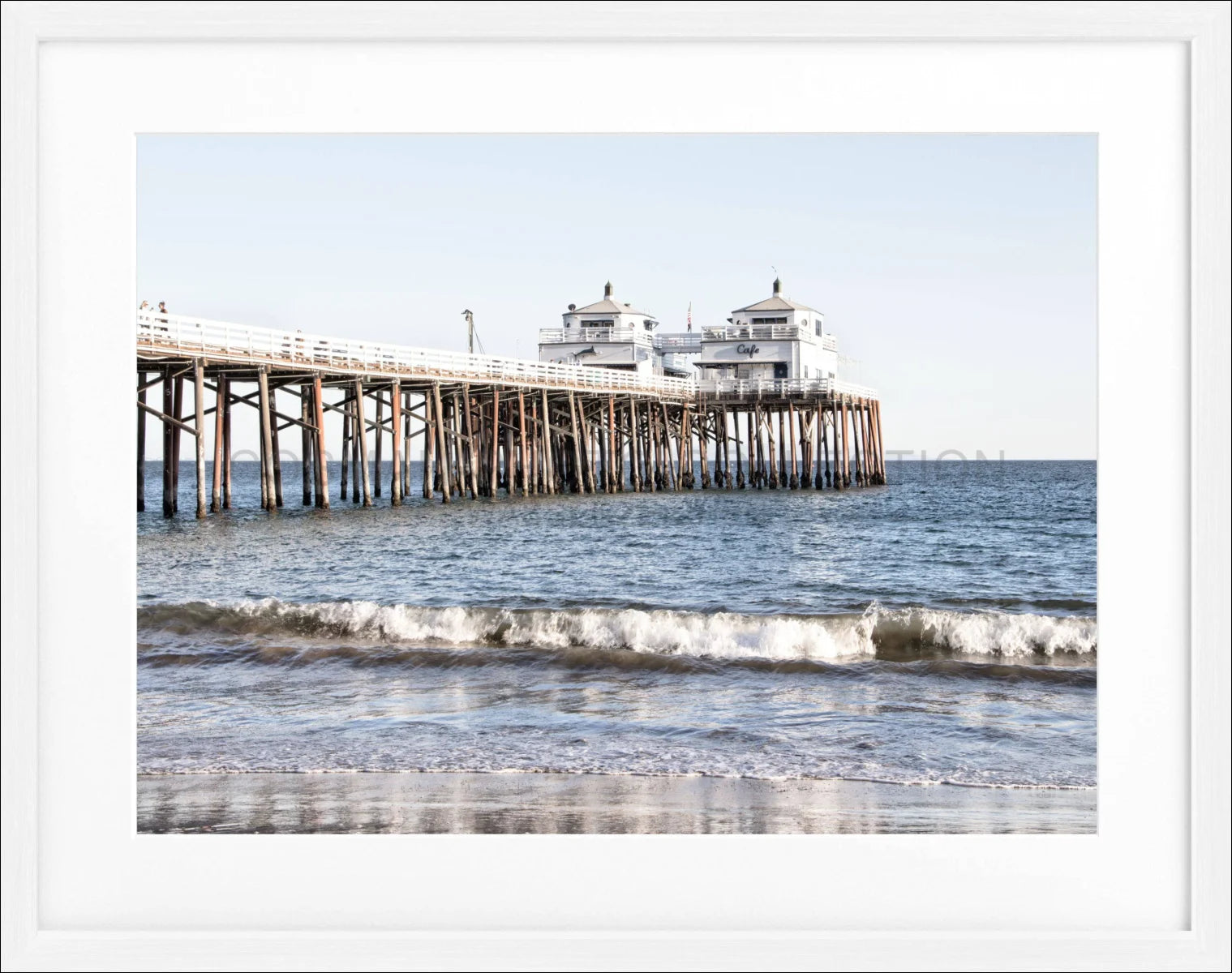 Poster mit Rahmen Kalifornien Malibu Beach ’Pier’ K88