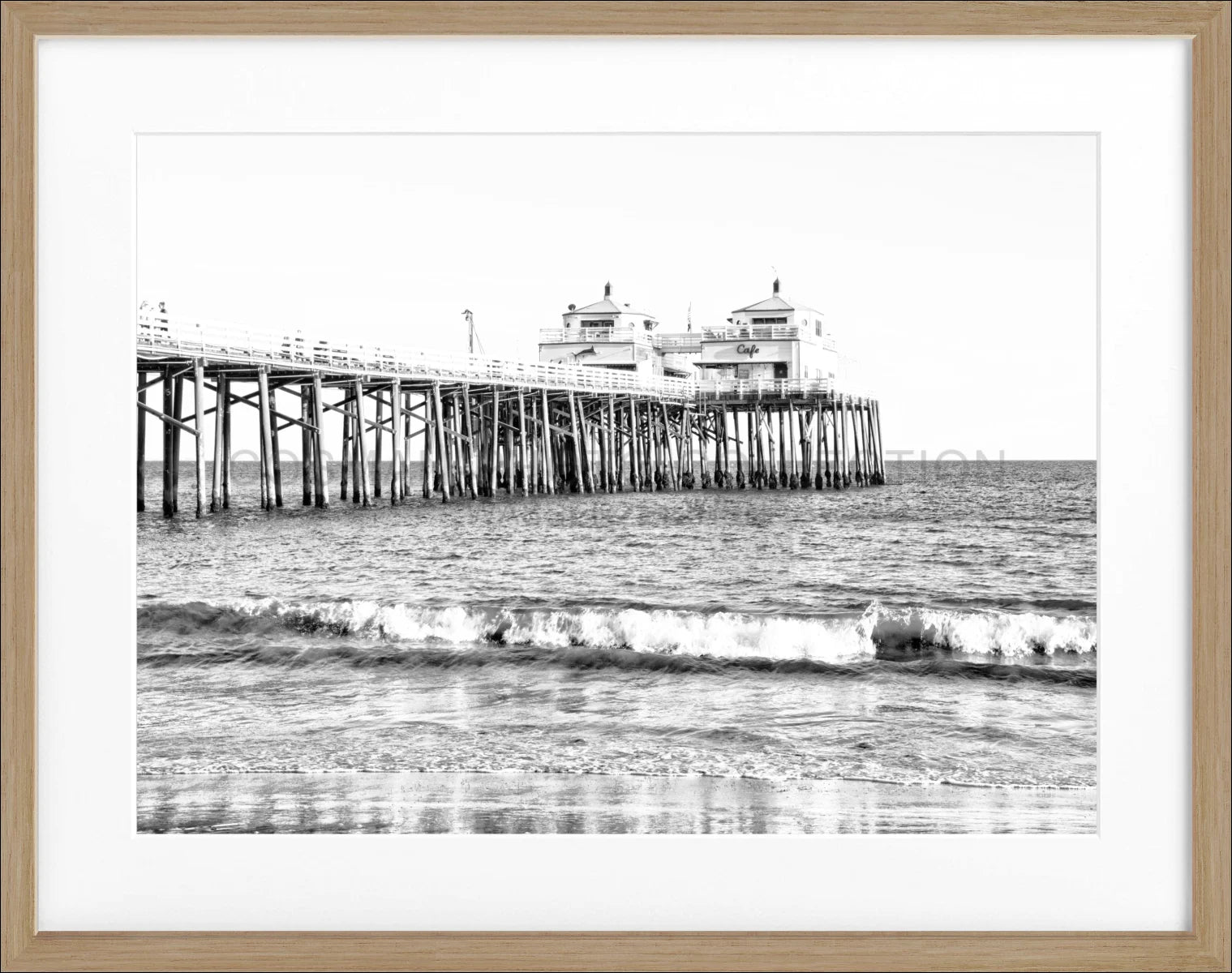 Poster mit Rahmen Kalifornien Malibu Beach ’Pier’ K88