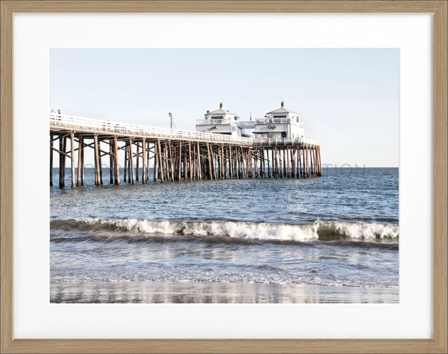 Poster mit Rahmen Kalifornien Malibu Beach ’Pier’ K88