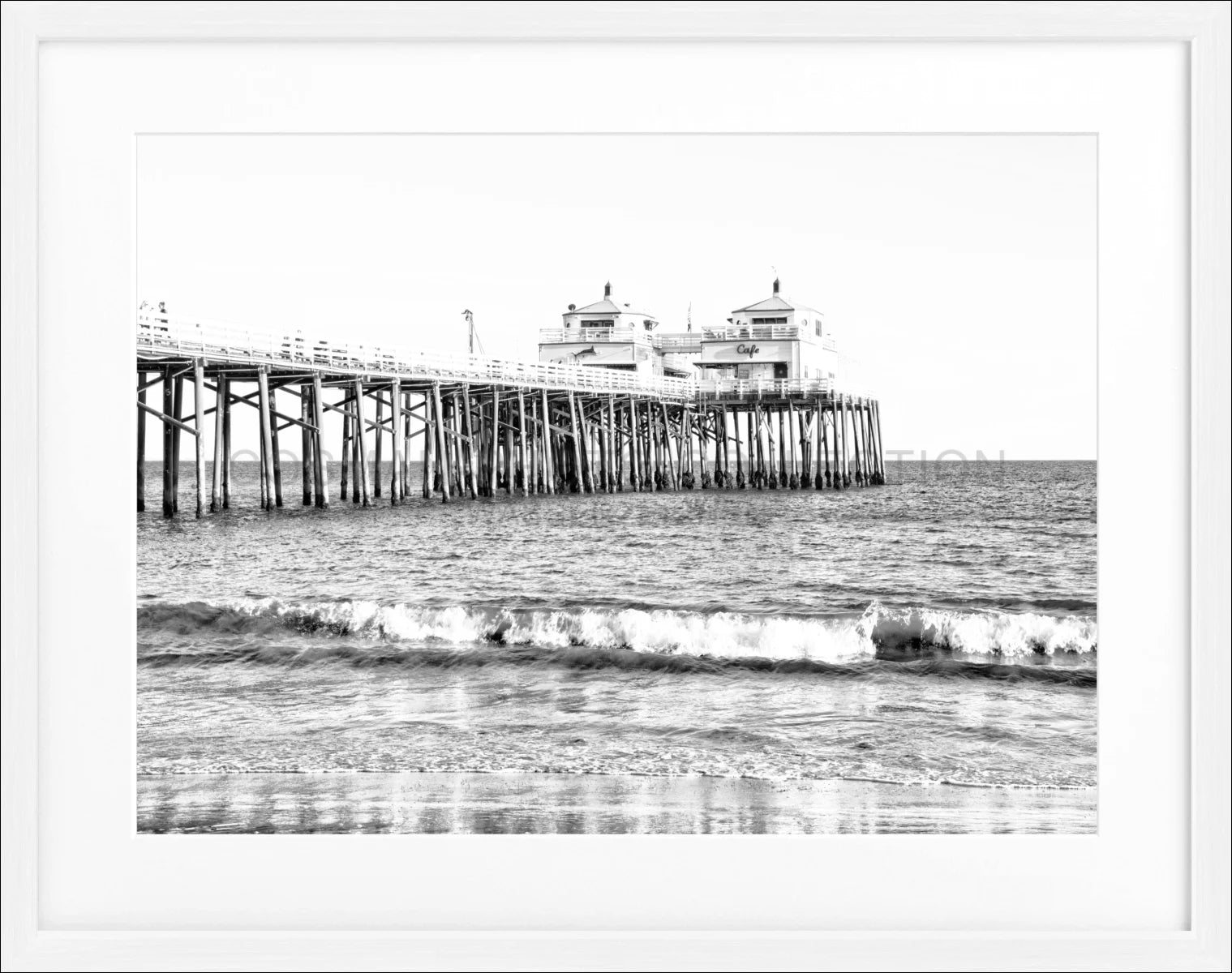 Poster mit Rahmen Kalifornien Malibu Beach ’Pier’ K88