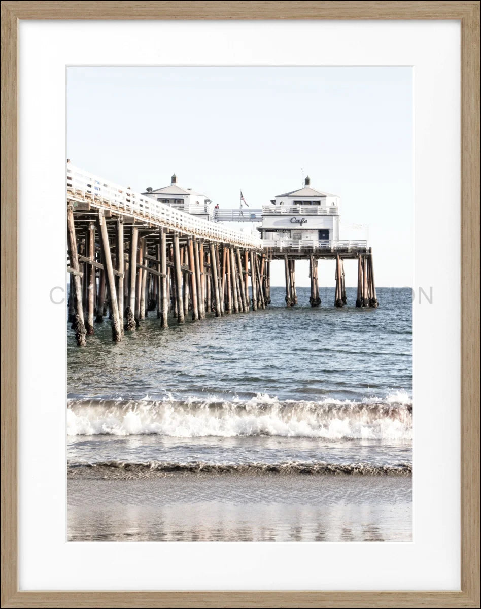 Poster mit Rahmen Kalifornien Malibu Beach ’Pier’ K90