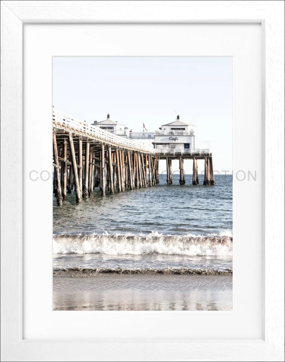 Poster mit Rahmen Kalifornien Malibu Beach ’Pier’ K90