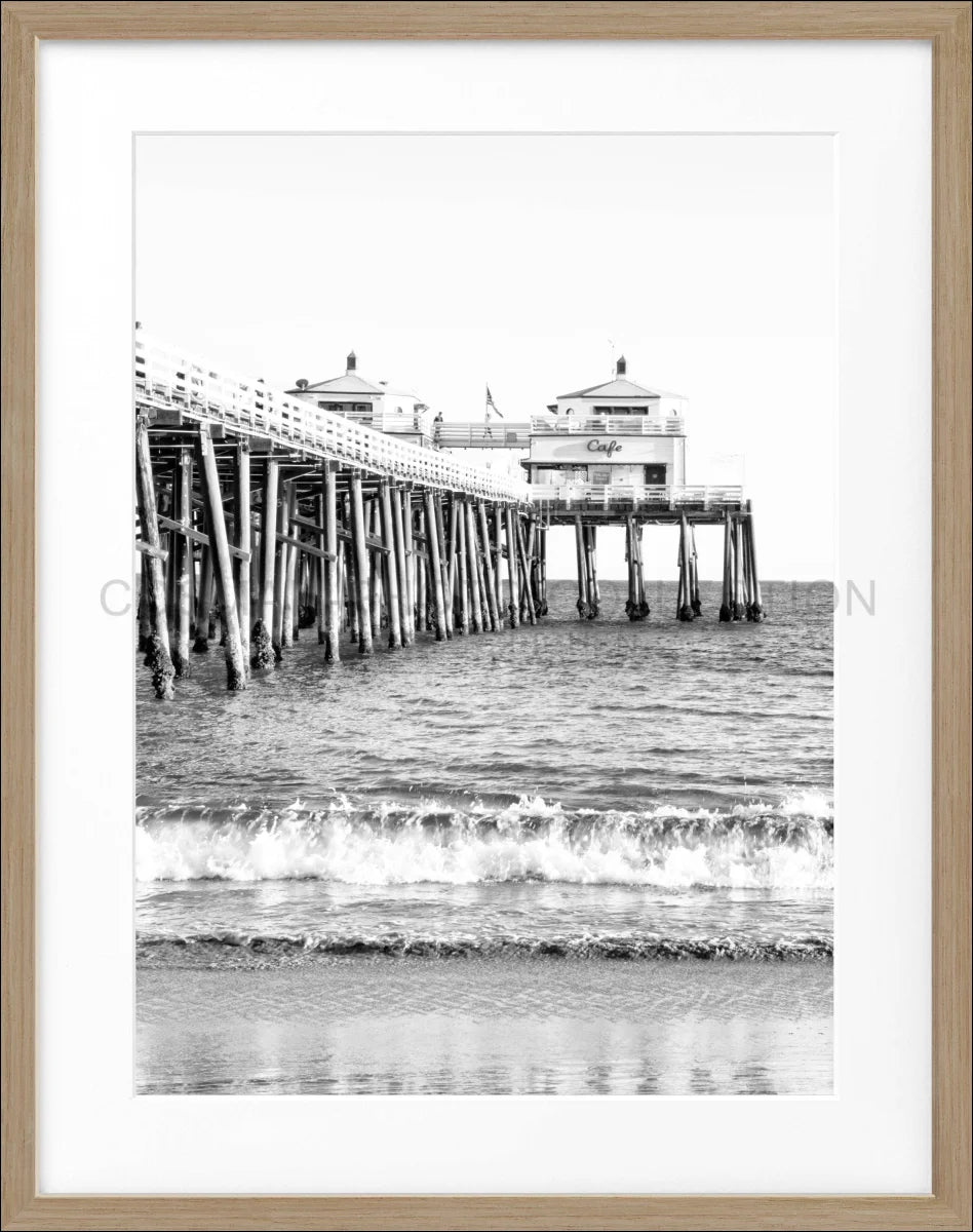 Poster mit Rahmen Kalifornien Malibu Beach ’Pier’ K90