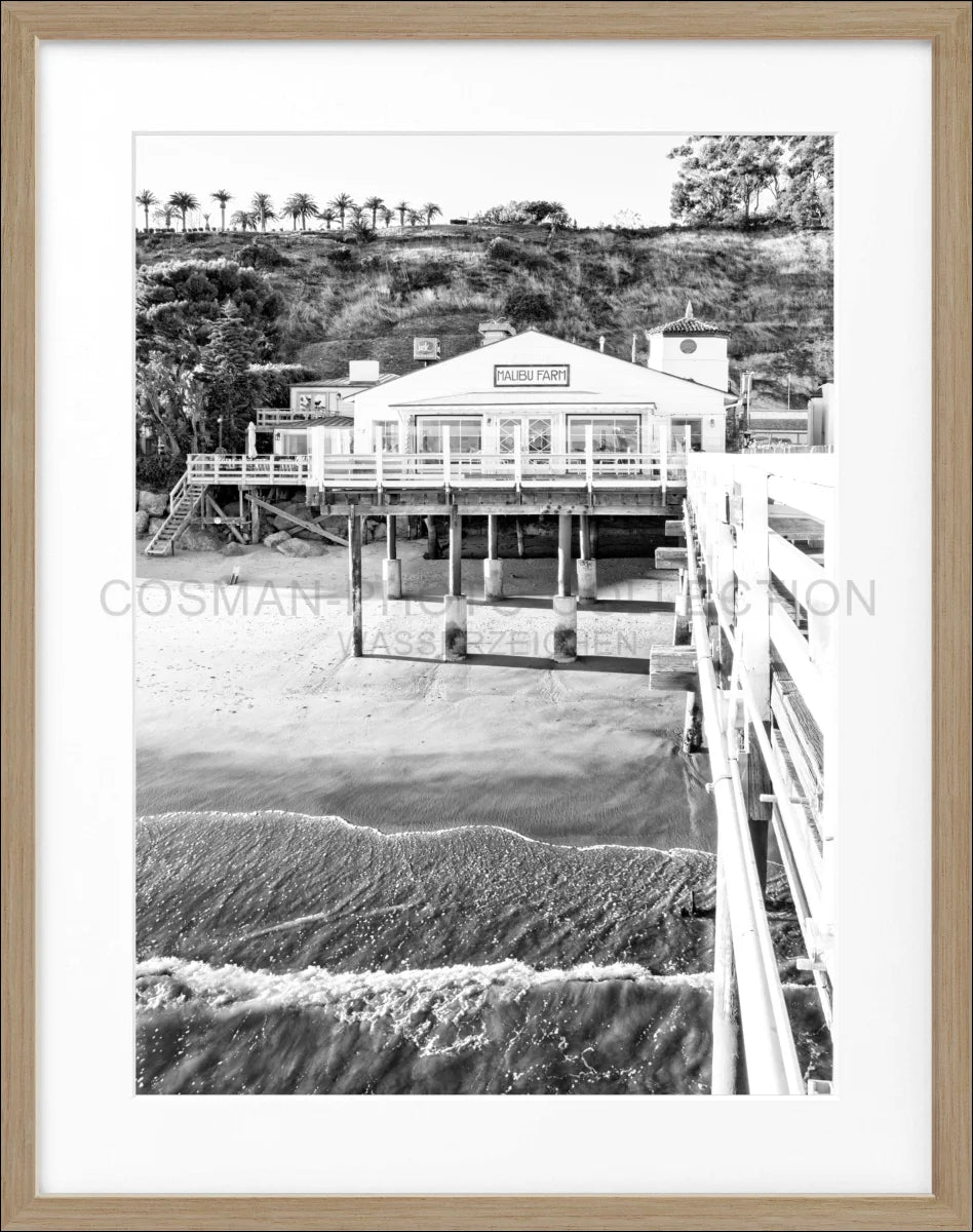 Poster mit Rahmen Kalifornien Malibu Beach ’Pier’ K95