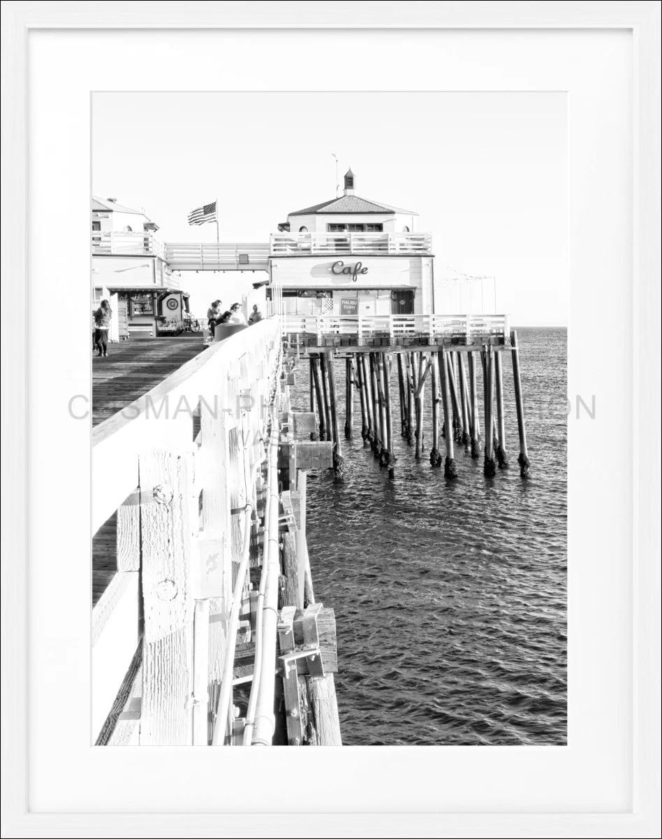 Poster mit Rahmen Kalifornien Malibu Beach ’Pier’ K96
