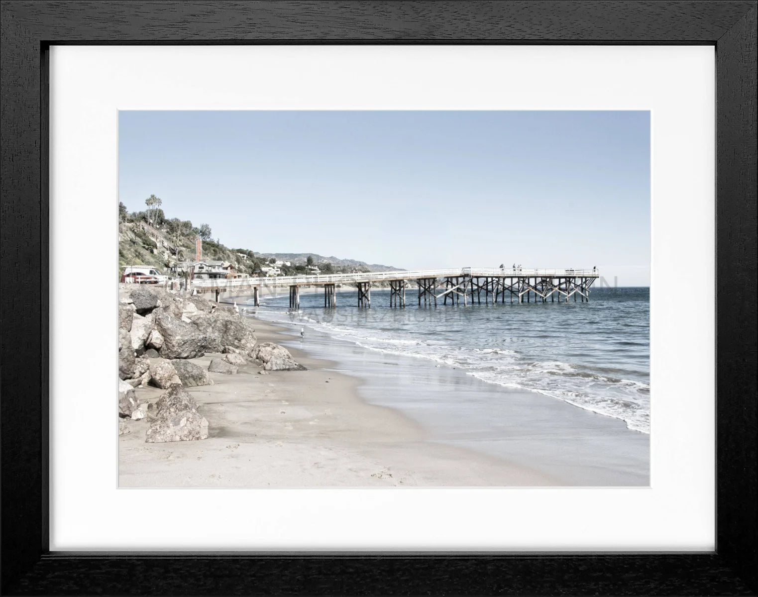 Poster mit Rahmen Kalifornien Malibu ’Pier’ K71 - Wandbilder