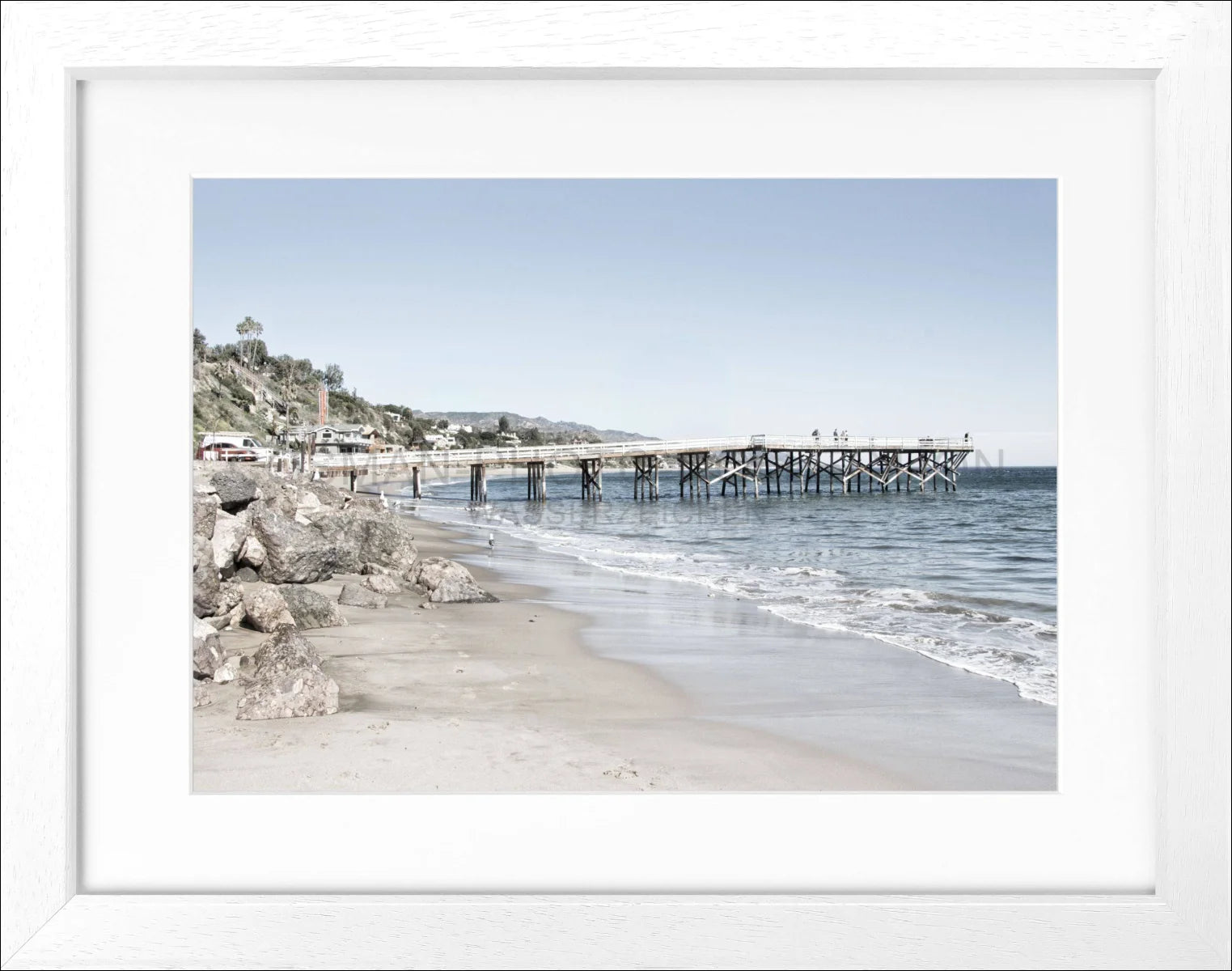 Poster mit Rahmen Kalifornien Malibu ’Pier’ K71 - Wandbilder