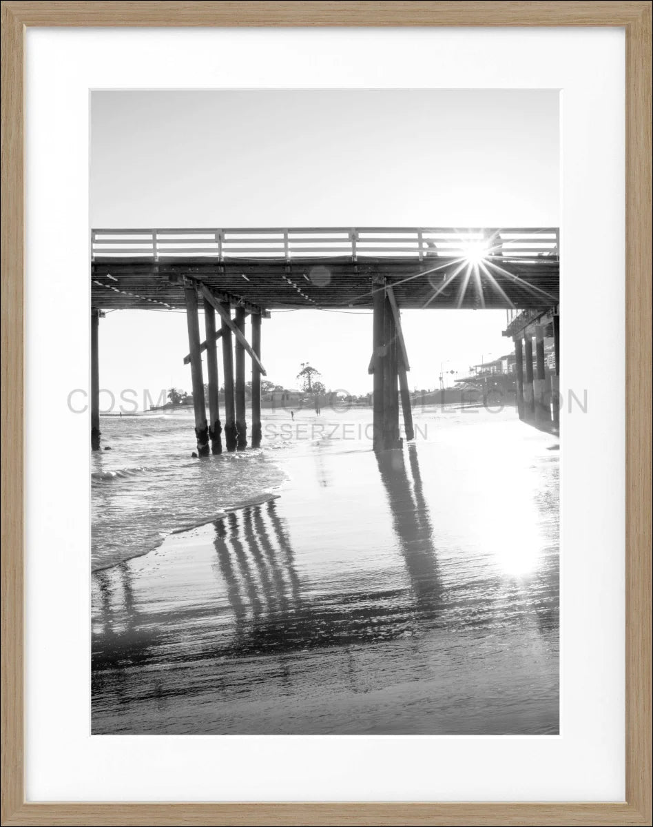 Poster mit Rahmen Kalifornien Malibu ’Pier’ K92 - Wandbilder