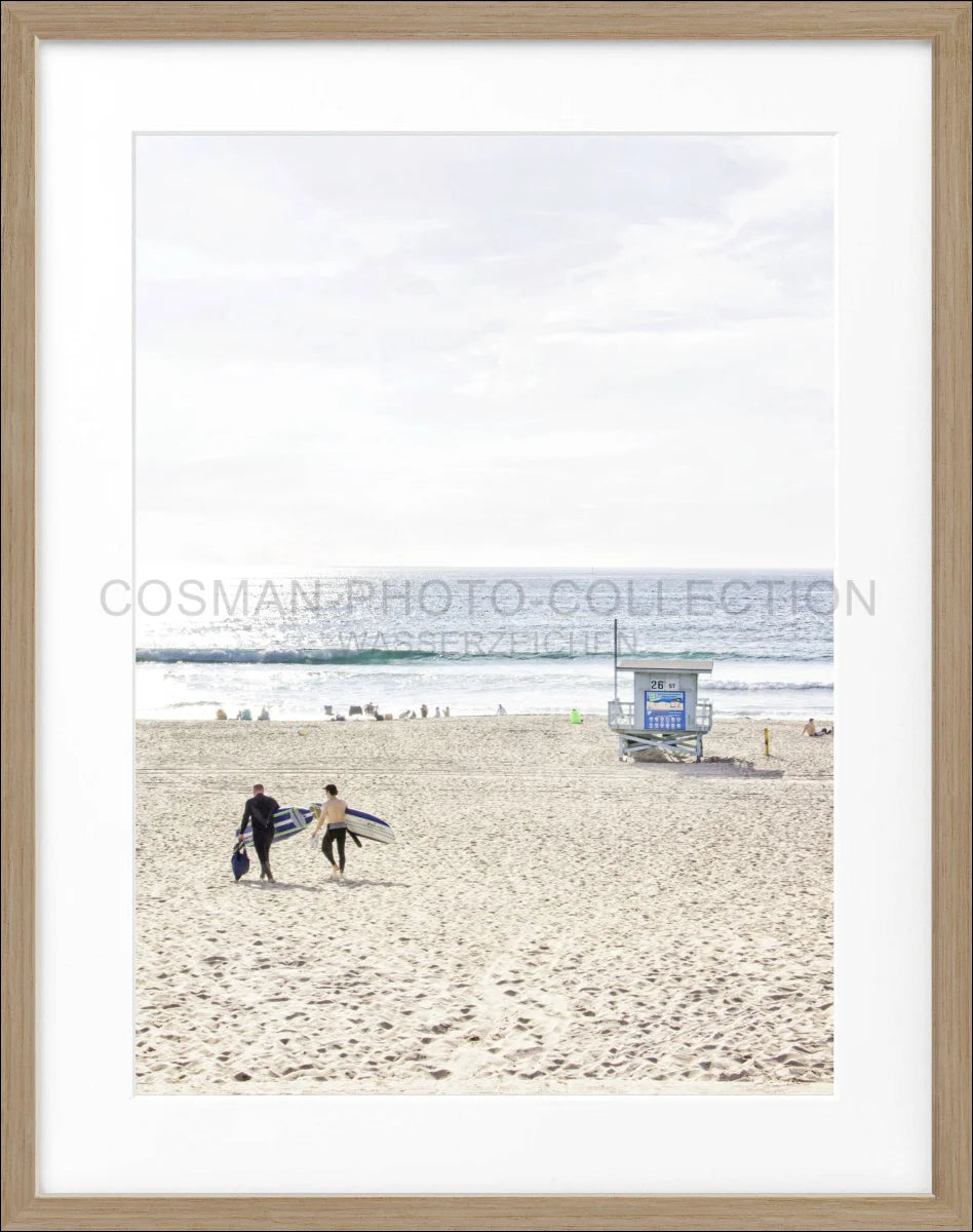 Poster mit Rahmen Kalifornien Manhattan Beach K183