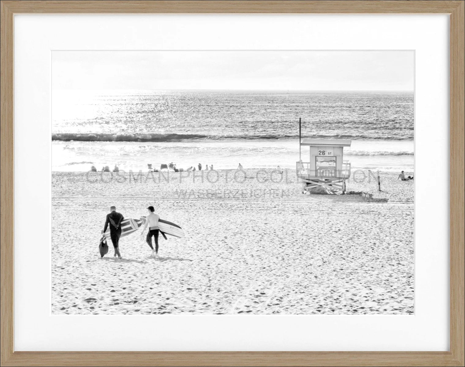 Poster mit Rahmen Kalifornien Manhattan Beach K184