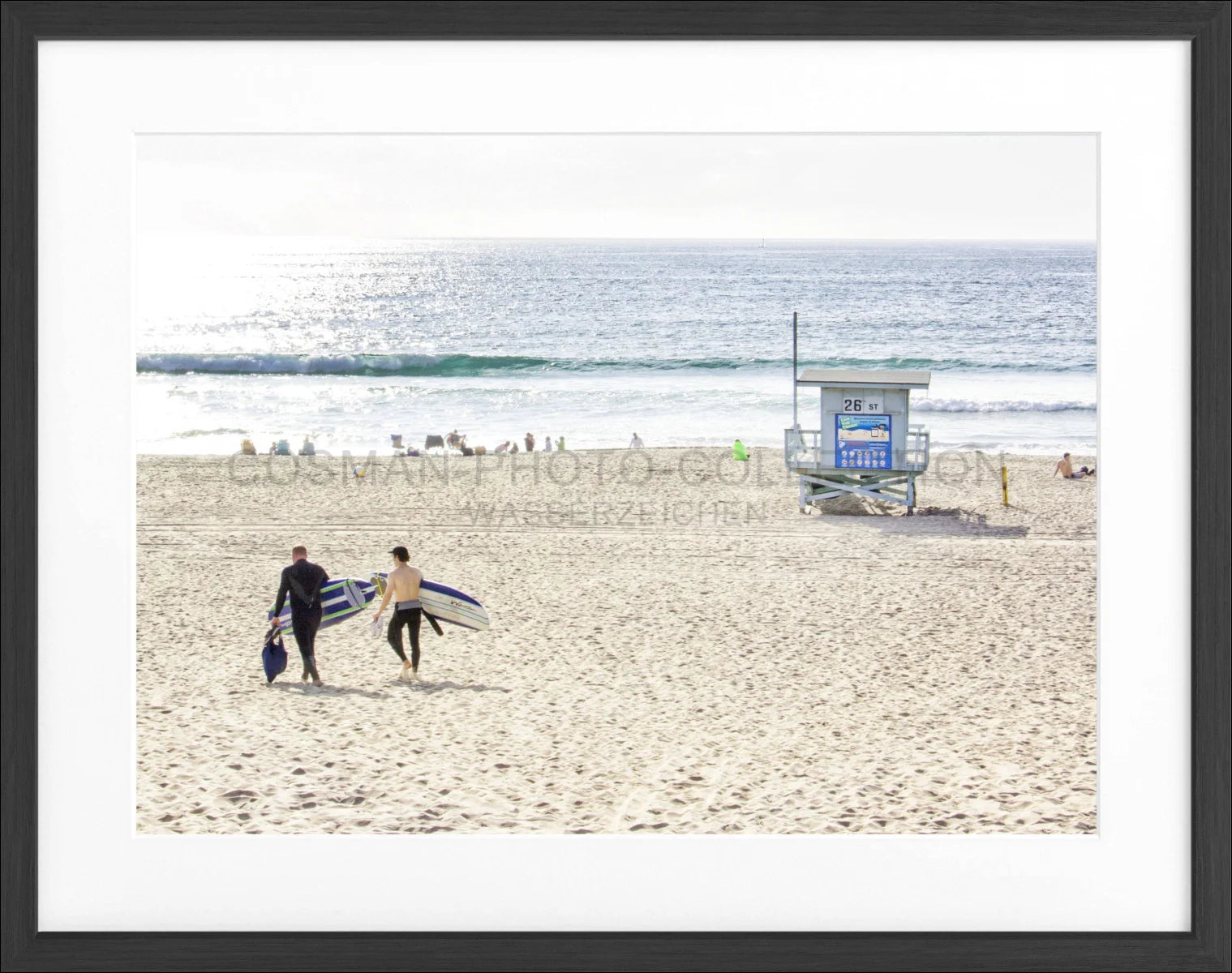 Poster mit Rahmen Kalifornien Manhattan Beach K184
