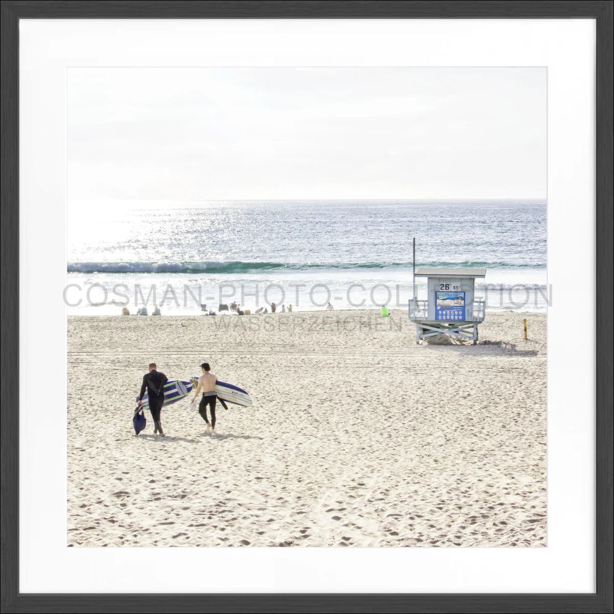Poster mit Rahmen Kalifornien Manhattan Beach K184Q