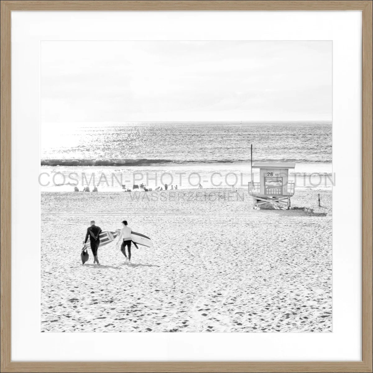 Poster mit Rahmen Kalifornien Manhattan Beach K184Q