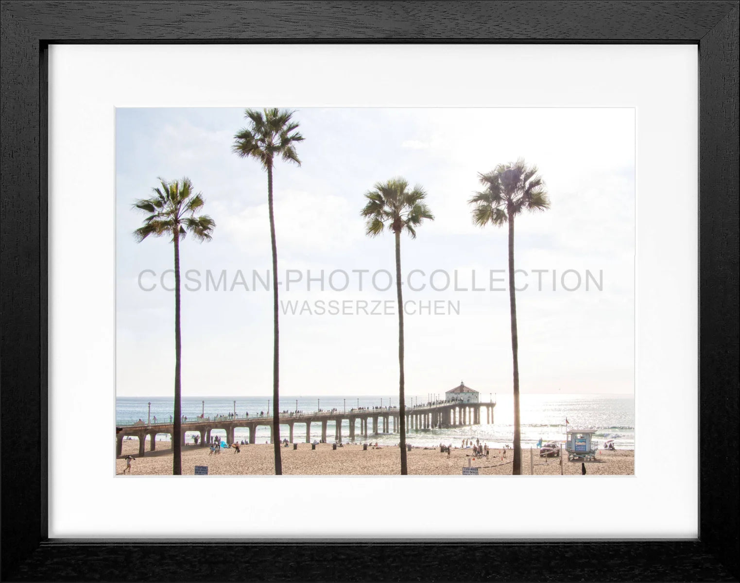 Poster mit Rahmen Kalifornien Manhattan Beach K185