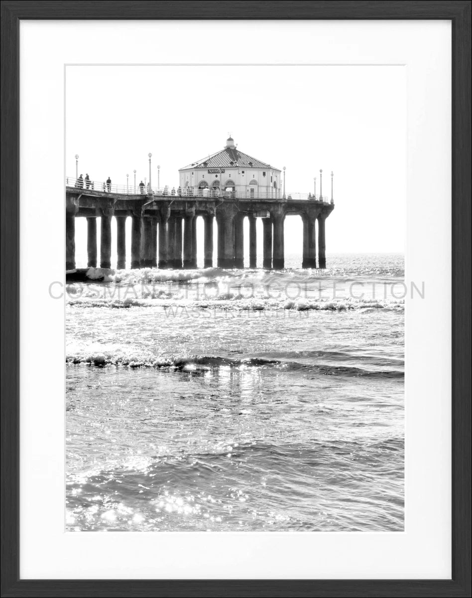Poster mit Rahmen Kalifornien Manhattan Beach ’Pier’ K189