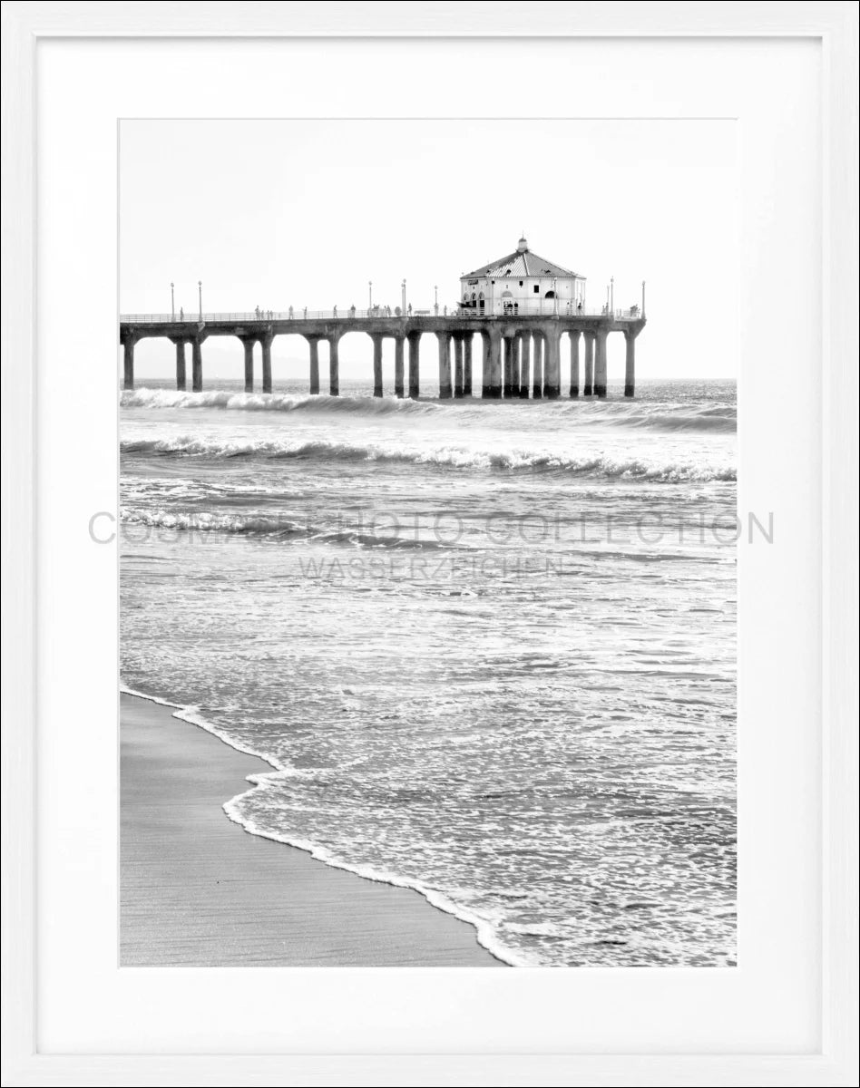 Poster mit Rahmen Kalifornien Manhattan Beach ’Pier’ K190