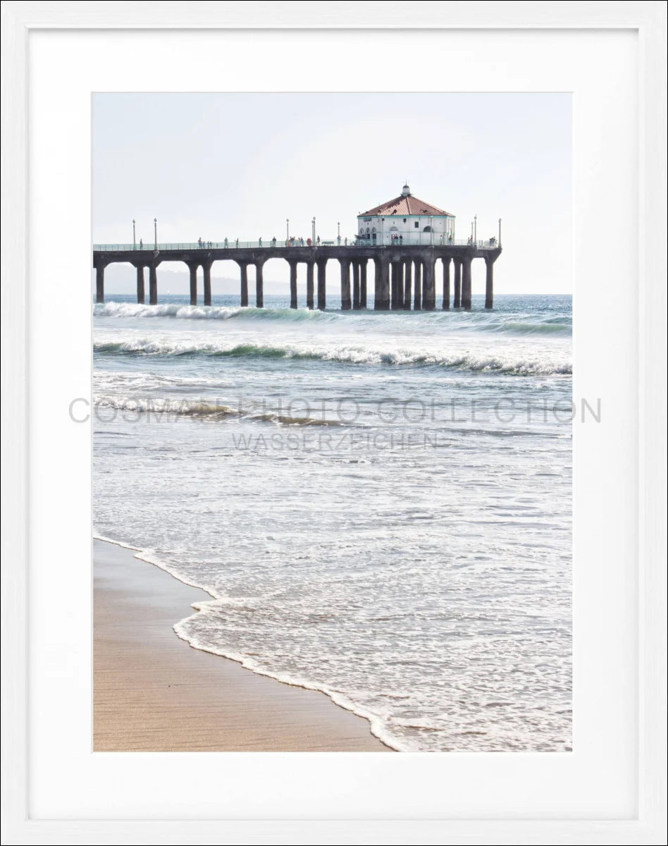 Poster mit Rahmen Kalifornien Manhattan Beach ’Pier’ K190