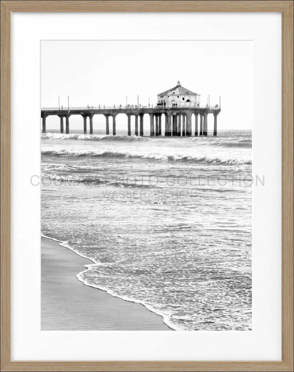 Poster mit Rahmen Kalifornien Manhattan Beach ’Pier’ K190