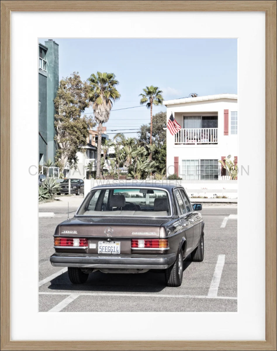 Poster mit Rahmen Kalifornien ’Mercedes Classic’ K120