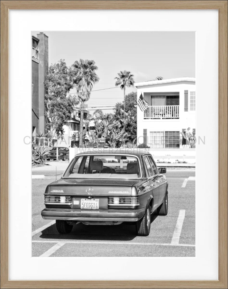 Poster mit Rahmen Kalifornien ’Mercedes Classic’ K120