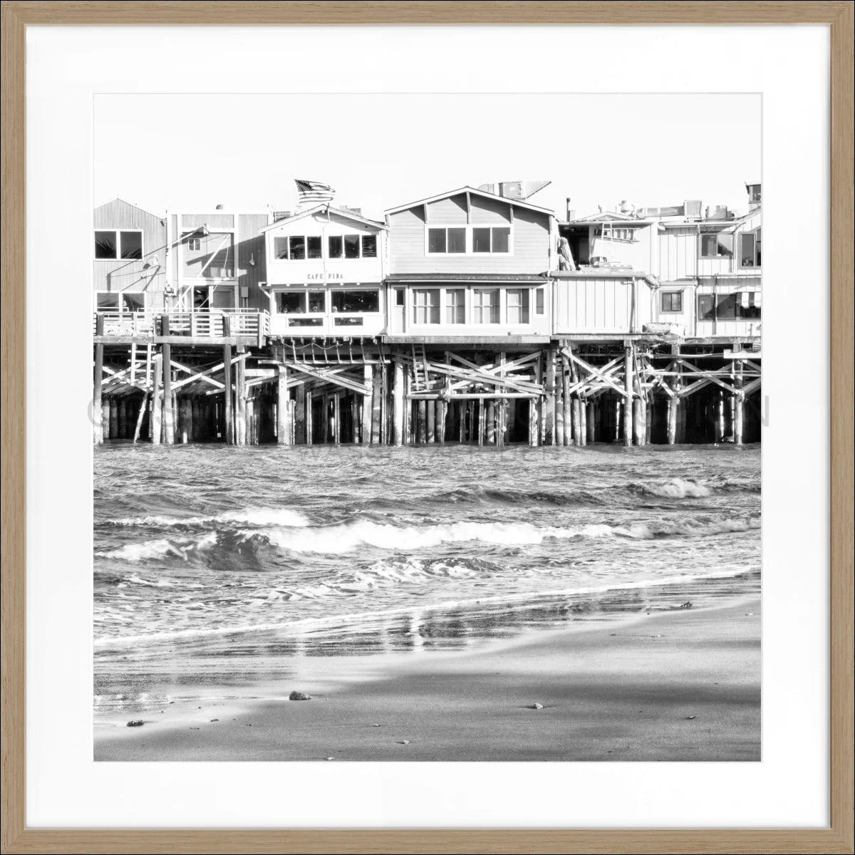 Poster mit Rahmen Kalifornien ’Pier Monterey’ K01Q