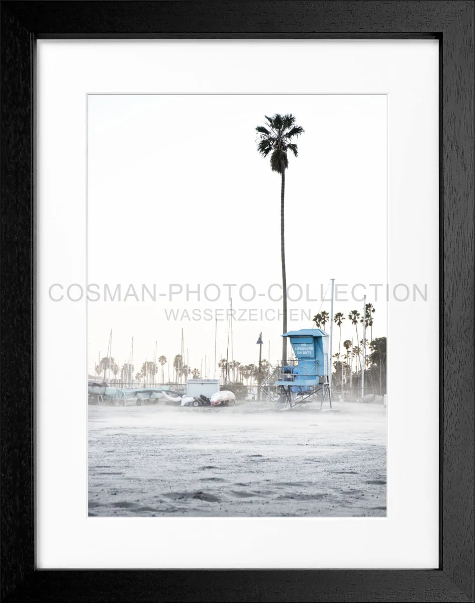 Poster mit Rahmen Kalifornien Santa Barbara ’Beach’ K22