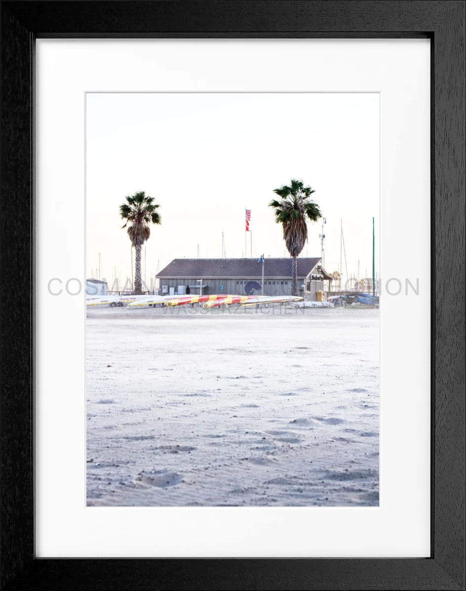 Poster mit Rahmen Kalifornien Santa Barbara ’Beach’ K23
