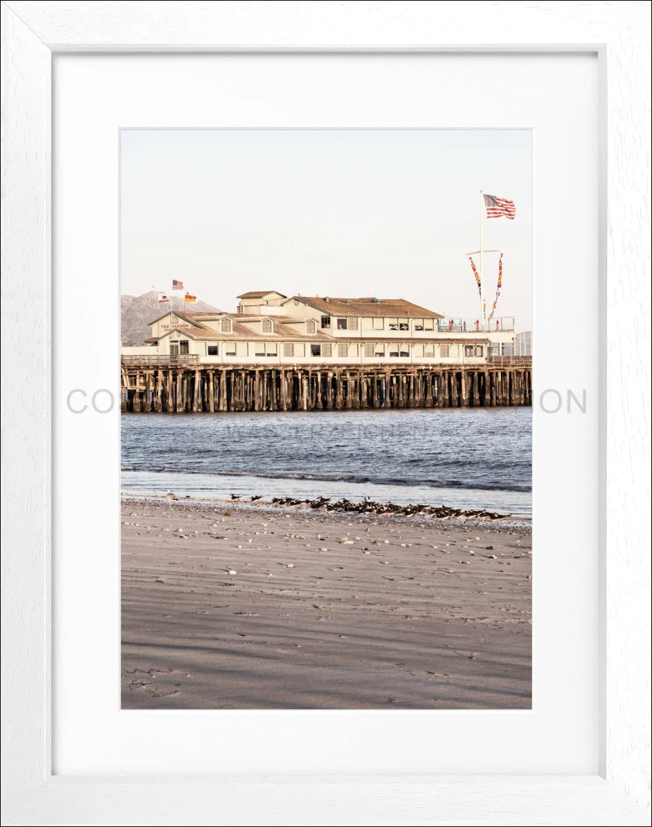 Poster mit Rahmen Kalifornien Santa Barbara ’Pier’ K19