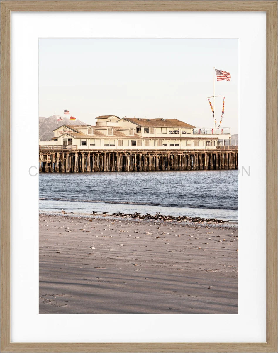 Poster mit Rahmen Kalifornien Santa Barbara ’Pier’ K19