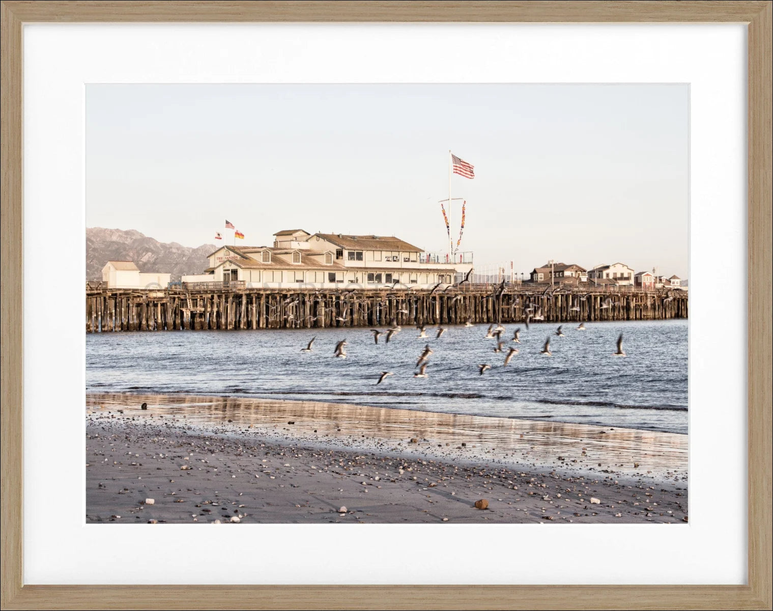 Poster mit Rahmen Kalifornien Santa Barbara ’Pier’ K20
