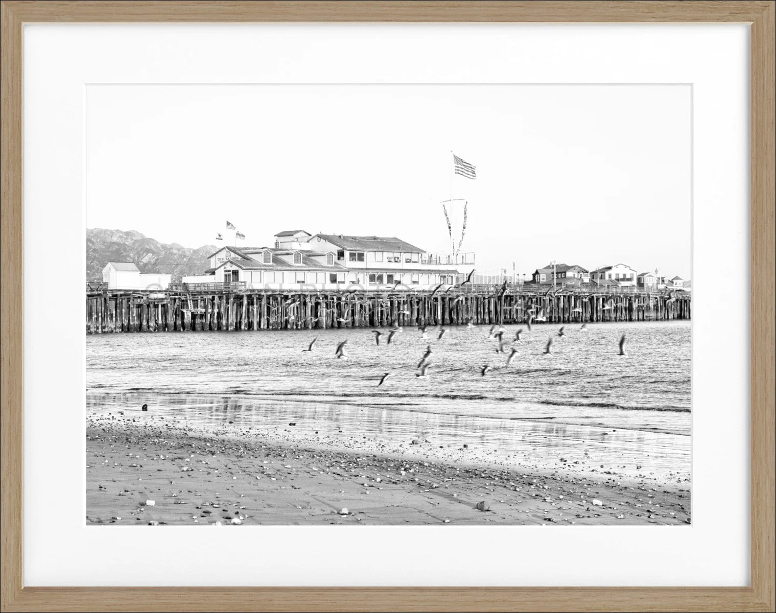 Poster mit Rahmen Kalifornien Santa Barbara ’Pier’ K20