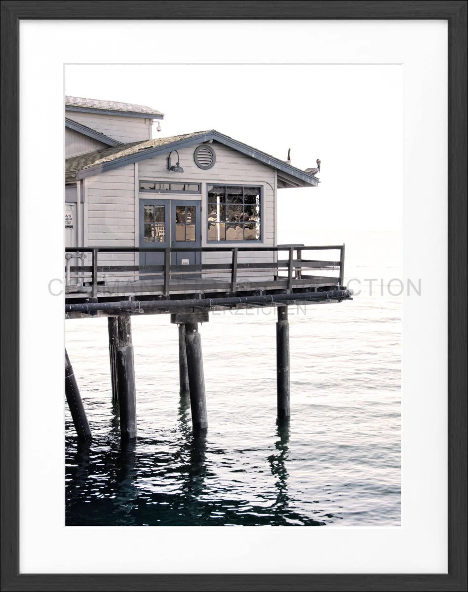Poster mit Rahmen Kalifornien Santa Barbara ’Pier’ K27